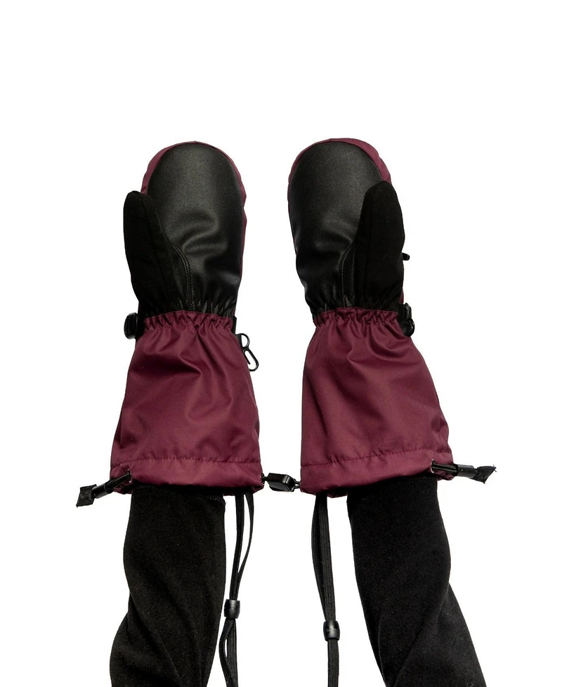 Deux par Kids&baby(2-5) Toddler Boy Teknik Winter Mittens Burgundy
