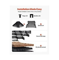 Sugift Gravel Grid 4 in Depth Geo Grids for Driveway