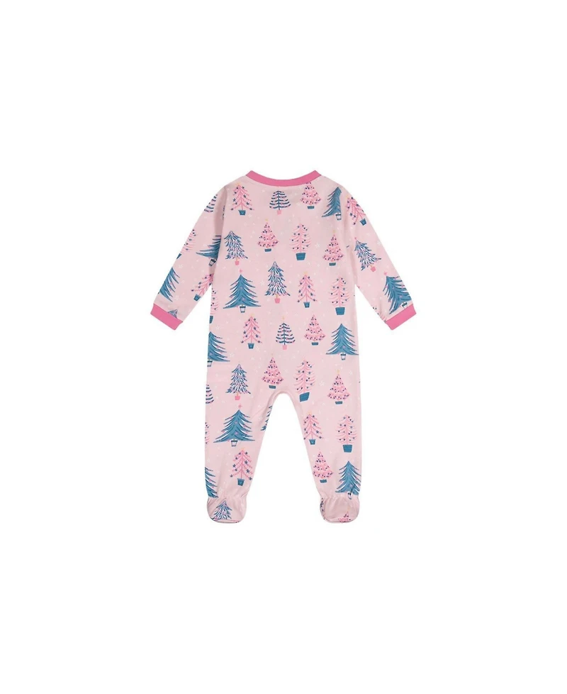 Deux par Baby Girl (3M-24M) Cotton Tree Print One Piece Pajama