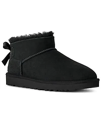Ugg Women's Ultra Mini Bailey Bow Round Toe Booties