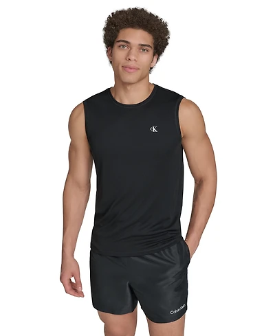 Calvin Klein Men's Logo Rash Guard