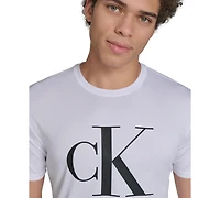 Calvin Klein Men's Logo Short-Sleeve Rash Guard