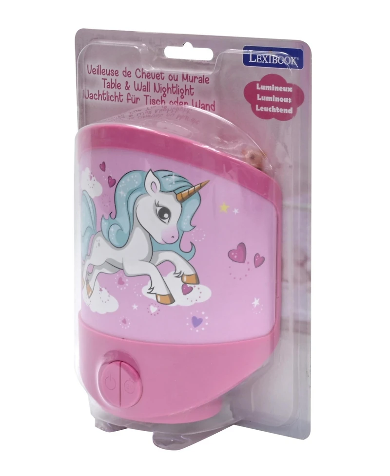 Lexibook Unicorn night light for children's room, soft light, battery operated, NLJ20UNI