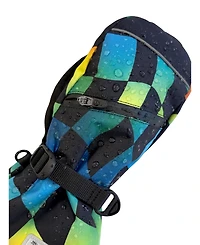 Deux par Little and Big Boy(6-16) Teknik Winter Mittens Checkered Print