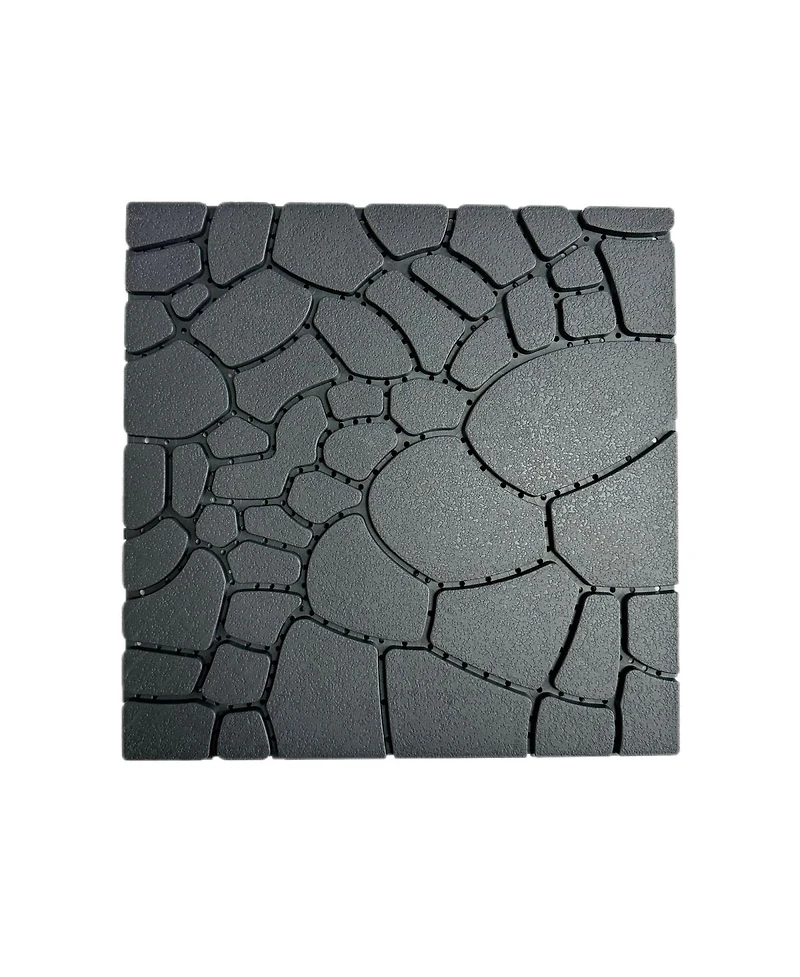 Streamdale Furniture 12inch Stone Texture Interlocking Patio Deck Tiles