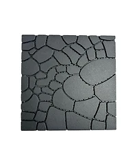 Streamdale Furniture 12inch Stone Texture Interlocking Patio Deck Tiles