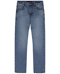 Tommy Hilfiger Big Boys Straight-Fit Stone Blue Jeans