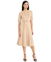 Maggy London Women's Short-Sleeve Fit and Flare Dress