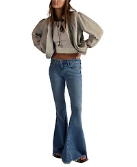 Free People Women's Low-Rise Flare Jeans
