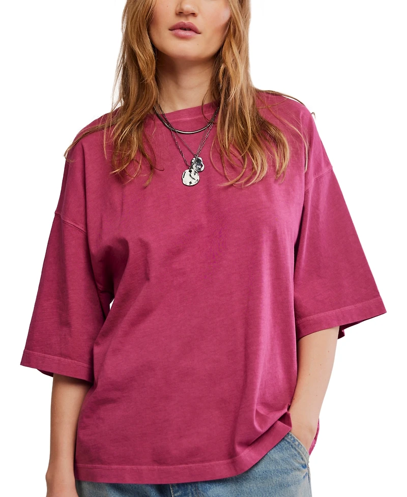 Free People Women's Perfect Oversized Crewneck T-Shirt