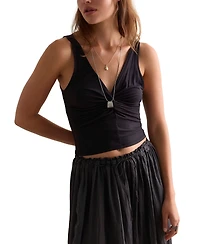 Free People Women's Intimately Plunging V-Neck Top