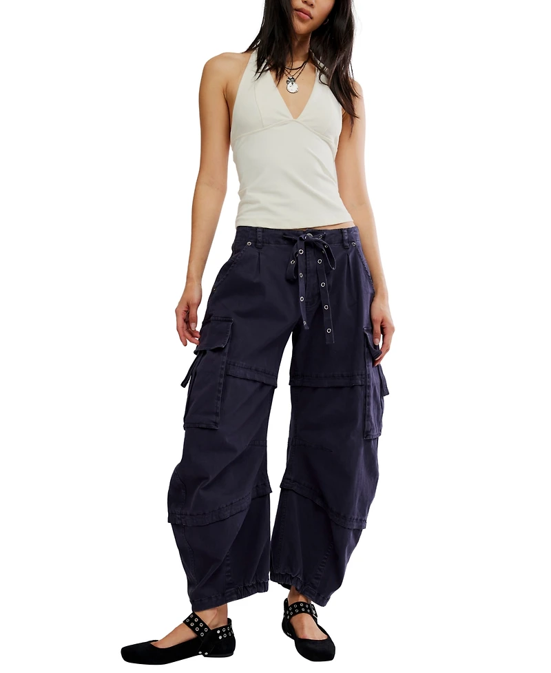 Free People Women's We The Low-Rise Baggy Cargo Pants