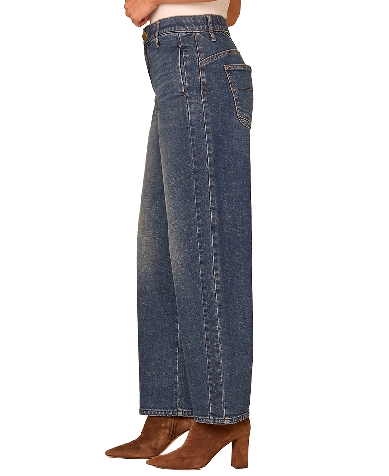 Democracy Women's AbSolution High-Rise Barrel-Leg Jeans