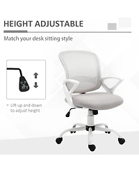 Homcom Ergonomic Mesh Office Chair with Adjustable Height, Desk Chair