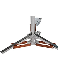 Matthews Low Boy Junior Double Riser Stand with Wheels, Supports 55 lbs, Maximum Height 75"