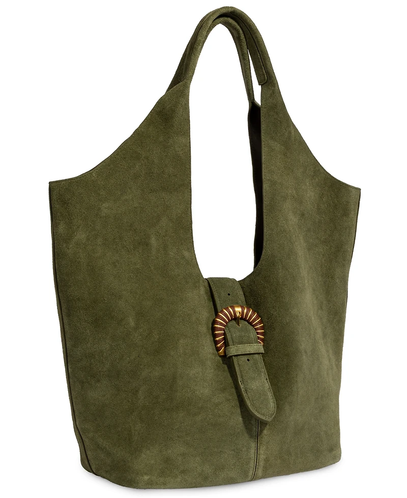 Sam Edelman Lucy Buckle Medium Double Handle Tote Handbag