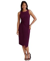 Siena Women's Ruched Side-Twist Sleeveless Midi Dress