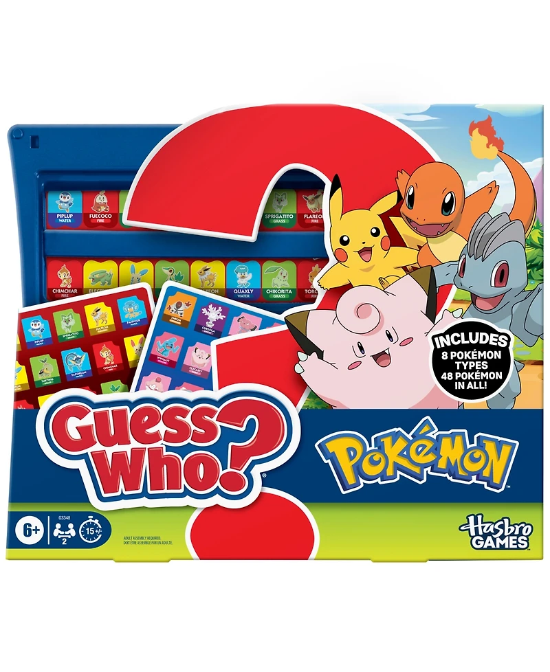 Hasbro Gaming Guess Who Pokemon Edition 2 Player Board Game, Ages 6+