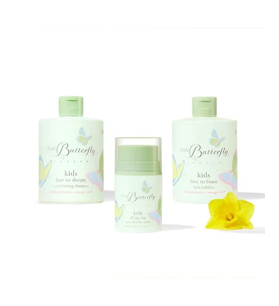 Little Butterfly London Kid's All Day Fun 3 Product Hair and Skincare Bundle