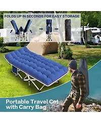 Aofar 2 Pack Camping Bed Folding Mattress Carry Bag Adults Guest Outdoor Indoor Home