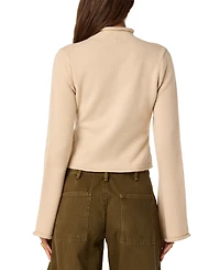 Astr the Label Women's Mock Neck Long-Sleeve Sweater