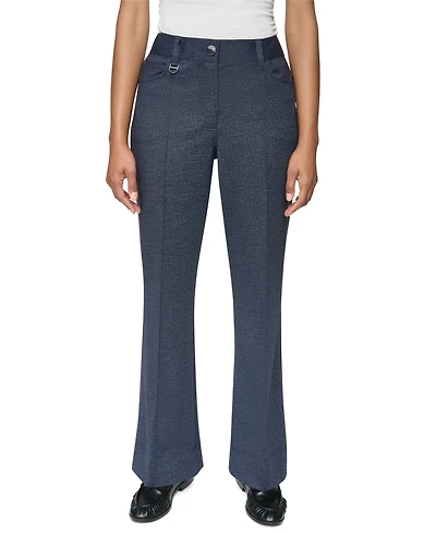 Dkny Women's High-Rise Straight-Leg Full-Length Pants