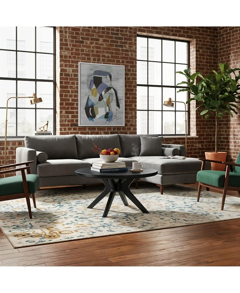 Sunset Living Furniture Cross Leg Round Coffee Table