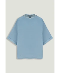 Nocturne Women's Accessory Collar Detail Shirt