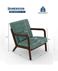 homfan Set of 2 Corduroy Accent Chairs