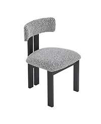 Boyel Living 2-Piece Modern Armless Dining Chairs, Metal Legs, Minimalist Kitchen Chairs