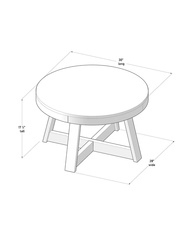 Sunset Living Furniture Classic Round Coffee Table