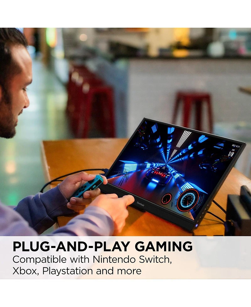 ViewSonic VX1654 15.6" Ips Full Hd 144Hz Portable Gaming Usb-c Monitor