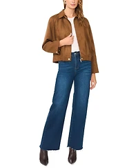 Vince Camuto Women's Raglan-Sleeve Collared Bomber Jacket