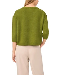 Vince Camuto Women's Elbow-Sleeve Crewneck Sweater
