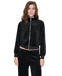 Dkny Jeans Petite Mock-Neck Zip-Front Jacket