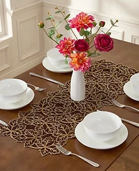 Lenox Lurex Leaves Velvet Centerpiece, 14" x 36"