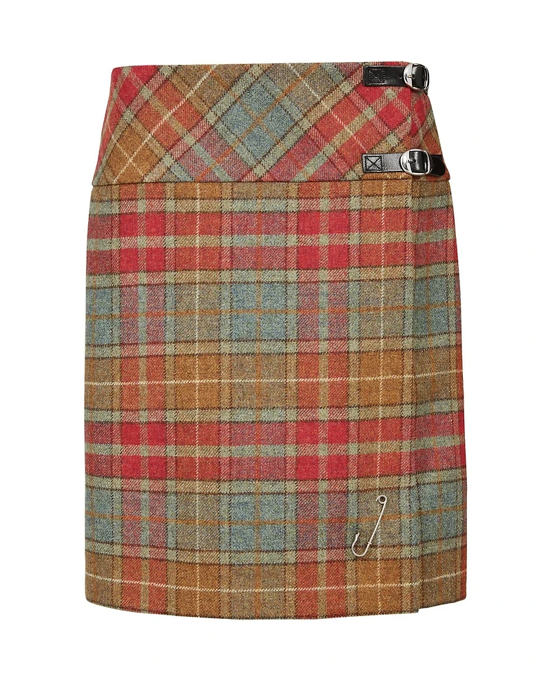 Celtic & Co. Women's The British Celt Kilt Plaid A-Line Wool Skirt