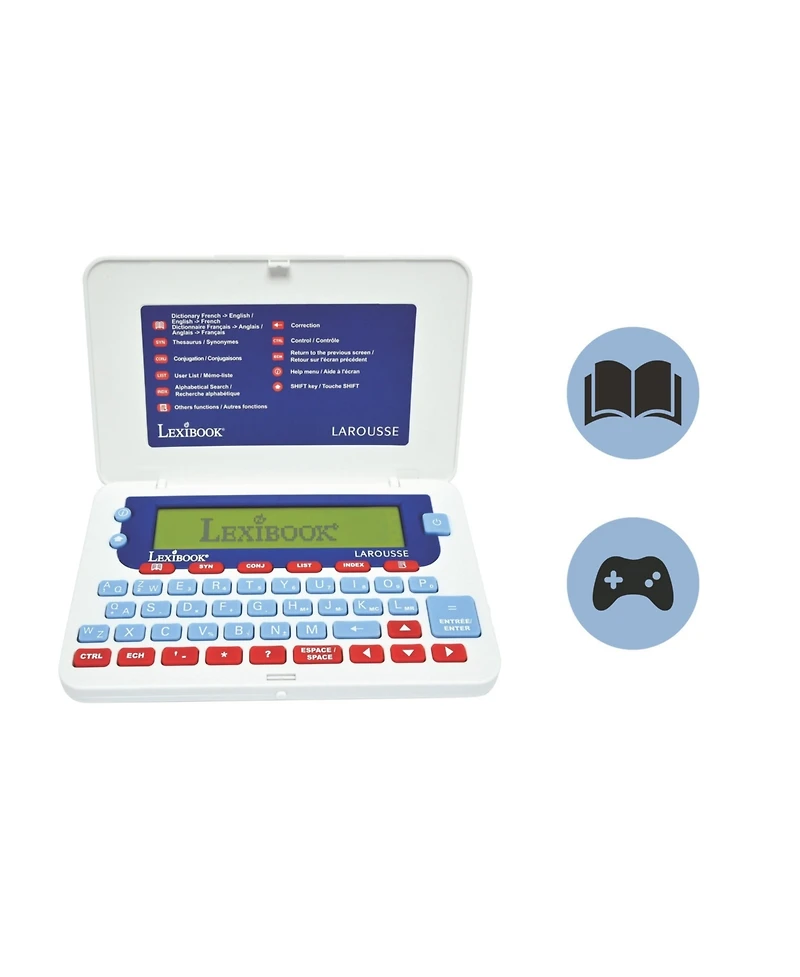 Lexibook , Larousse French/English Dictionary, 400,000 Words, Expressions and Translations, 3000 Americanisms, Word Games, D880i1