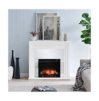 Augusta Home Stadderly Mirrored Fireplace