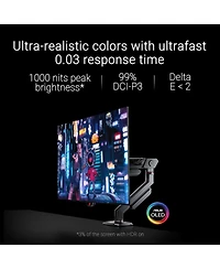 Asus Rog Swift Oled PG27AQDM-r 27" Qhd 240Hz Gaming Computer Monitor