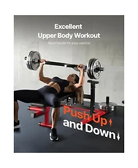 Vevor 450 Lbs Chest Press Machine Adjustable Bench Press Flat Incline Bench Home Gym