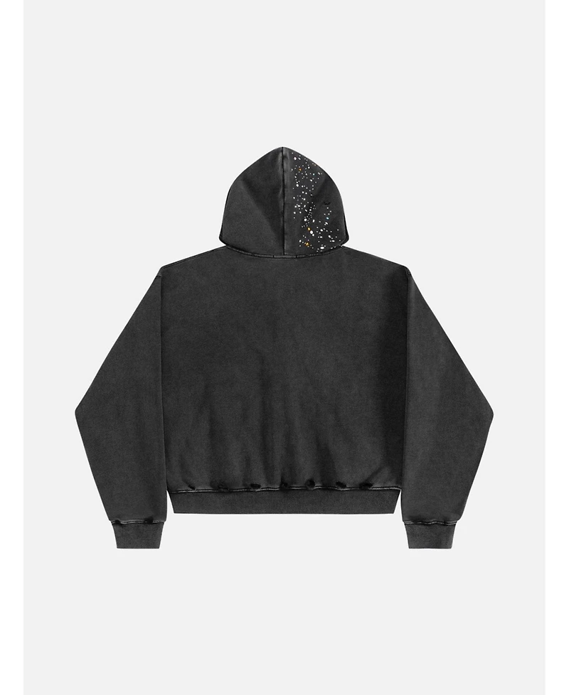 Aelfric Eden Women's Rhinestone Boxy Zip Up V302 Hoodie