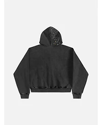 Aelfric Eden Women's Rhinestone Boxy Zip Up V302 Hoodie