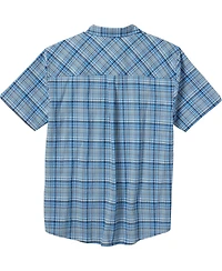 Legendary Whitetails Men's Plaid Button Up Moisture Wicking Upf 30+ Short Sleeve Shirt