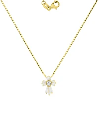 Macy's 14k Gold-Plated Mini Crystal Charm Necklace