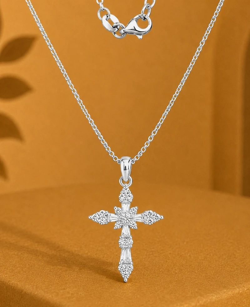 Macy's Mixed Shape Cross Necklace