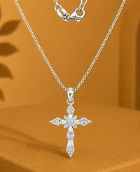 Macy's Mixed Shape Cross Necklace