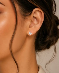 Macy's 14k Gold-Plated Shape Butterfly Earrings