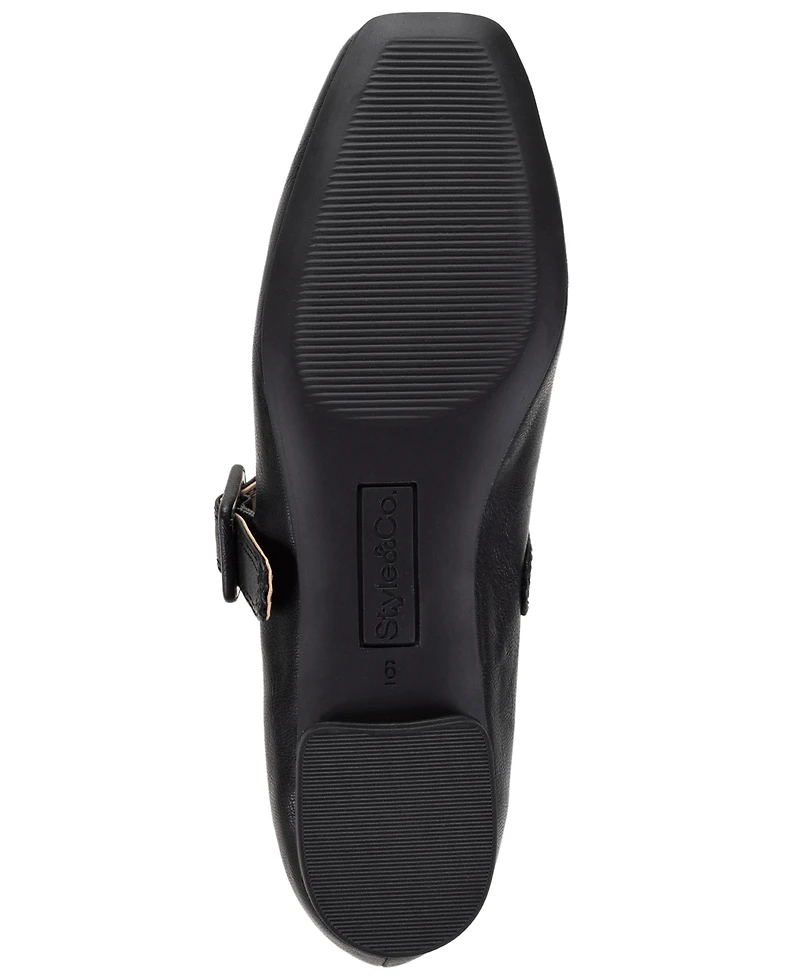 Style & Co Women's Brieee Square Toe Mary Jane Flats, Macy's Exclusive