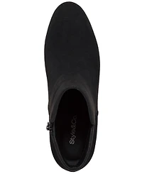 Style & Co Women's Portiaa Round Toe Wedge Dress Booties, Macy's Exclusive